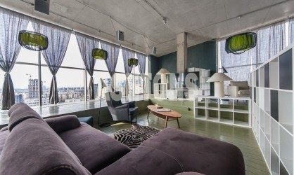 Two-level loft-style penthouse for rent